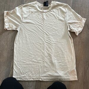 Adidas Beige Tee with Logo